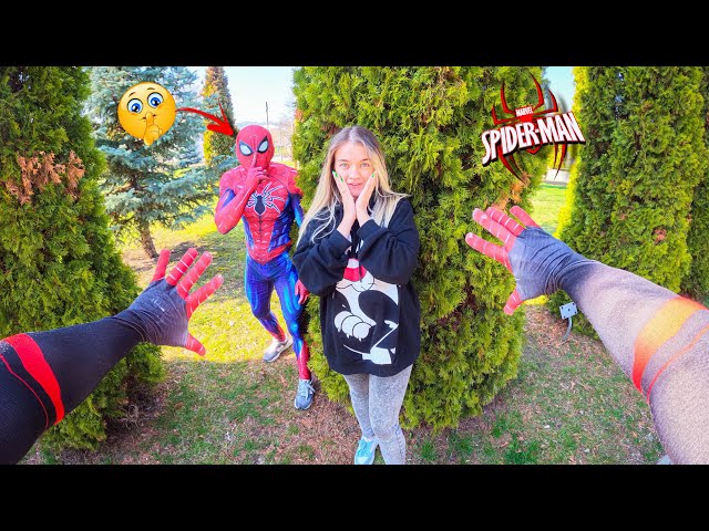 SPIDER MAN ESCAPING CRAZY NEIGHBOR GIRL WILL NOT LEAVE ME ALONE LOVE ​⁠(Spiderman Parkour pov chase)