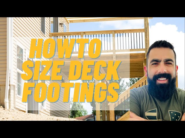 How to Size Deck Footings