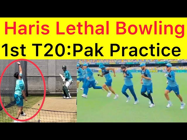 1st T20 | Pakistan Team training Session | Haris Rauf lethal bowling practice | Babar,Rizwan batting