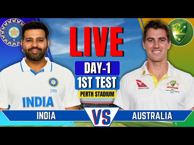 India vs Australia, 1st Test, Day 1 | IND Live Match Today | Live Cricket Match | IND VS AUS LIVE