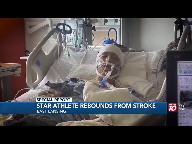 East Lansing teen looks to regain star form after suffering stroke