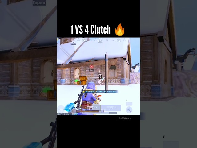 1 vs 4 clutch🔥 Pubg mobile 3.4 update #shorts #pubgmobile #1vs4clutch #pubg #ytshorts