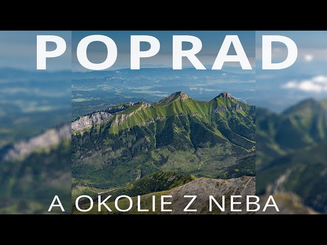 Poprad a okolie z neba