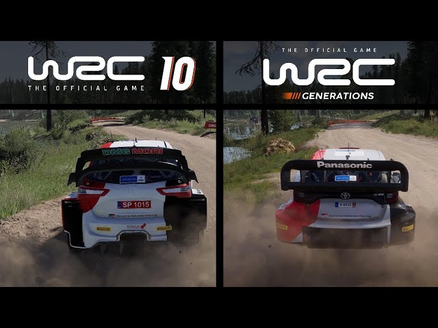 WRC Generations VS WRC 10 | Toyota GR Yaris Rally1 VS Toyota Yaris WRC