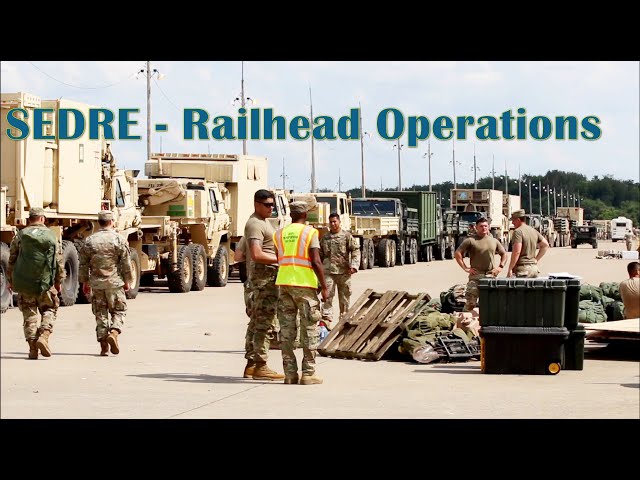 Rakkasans conduct railhead operations in preparation for SEDRE