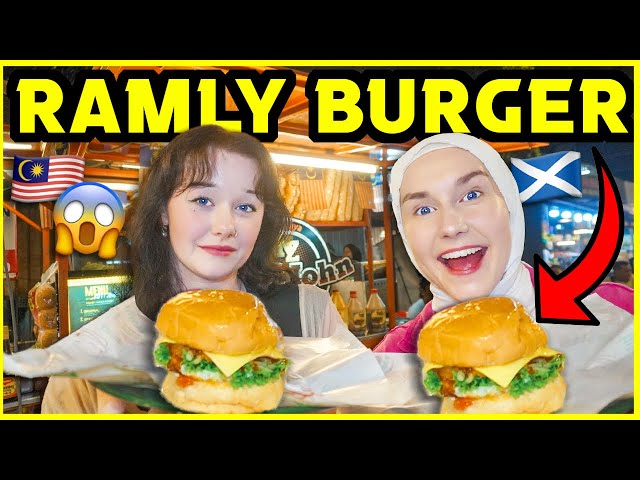 My SCOTTISH COUSIN SHOCKED by RAMLY BURGER in MALAYSIA! 😱🇲🇾🏴󠁧󠁢󠁳󠁣󠁴󠁿