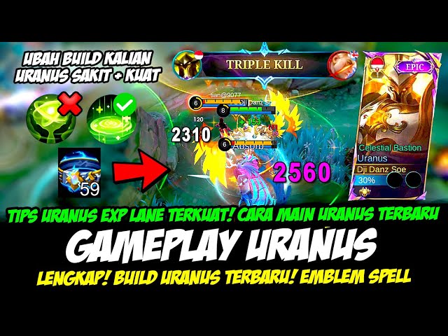 CARA MAIN URANUS EXP TERKUAT + TIPS URANUS TERBARU❗BUILD URANUS TERSAKIT❗GAMEPLAY URANUS TOP GLOBAL