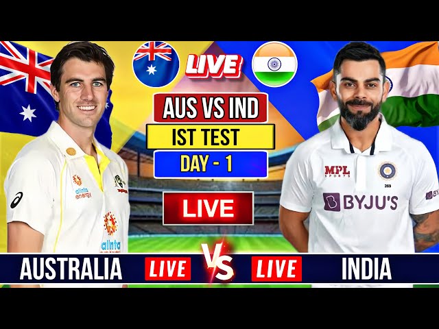 🔴Live TODAY : India vs Australia ist test Day 1 Live Match | Scorecard and Hindi Commentary |