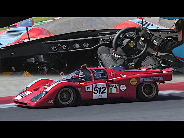 1970 Ferrari 512 M racecar onboard laps FLAT-OUT at Mugello | Incredible V12 Sound!