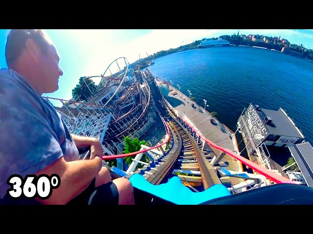 Twister (Gröna Lund) - VR ONRIDE - 360° wooden roller coaster POV