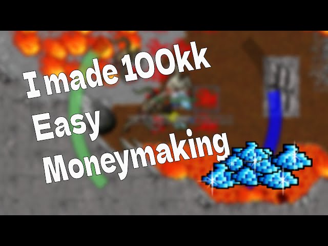 I made 100kk Gold in Tibia using this moneymaking method