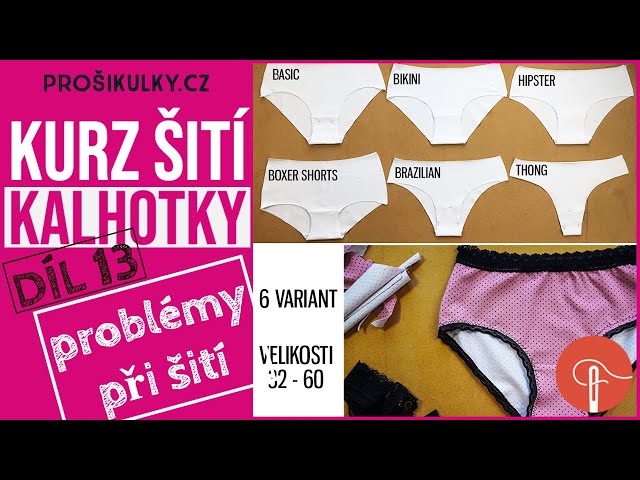 Sewing course: How to sew panties (13 Common sewing problems + solutions) 2019