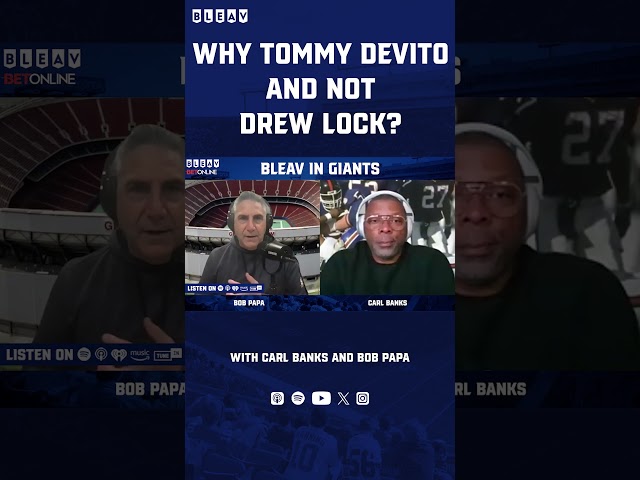 Why Tommy Devito and not Drew Lock? #Giants #NFL #TommyDevito