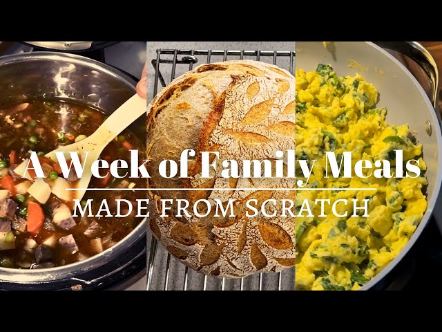 A FULL WEEK OF AMAZING MEALS || Cooking From Scratch Meal Prep || Valencia Jasper Leather Sofa