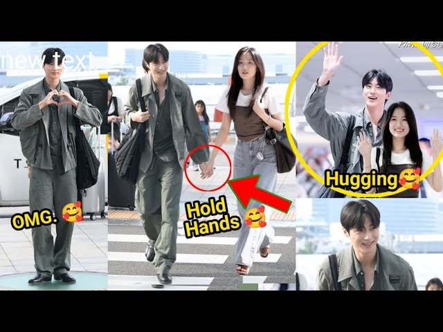 Shocking Live Video🎴 Byeon wook Seok Arrived Airport with Kim Hye Yoon Heading Mama Award 2024