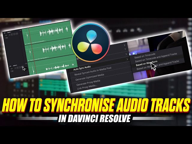 How to Synchronise Audio in Davinci Resolve 18 - quick guide