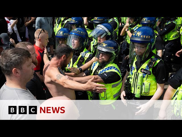 Violent rioting continues in England and Northern Ireland | BBC News