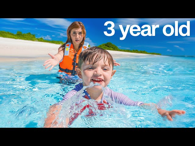 Baby Noah Swims Alone For the First Time! *emotional*