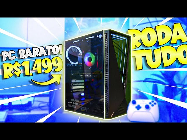 MAIS BARATO QUE PS4! Montei um PC GAMER que RODA TUDO por R$1500 com peças do Aliexpress