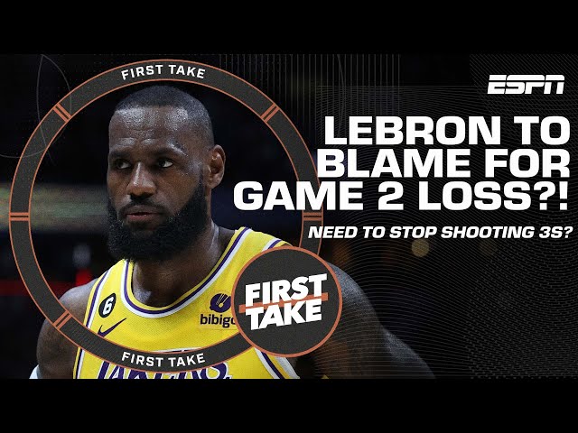 BLAMING LEBRON?! Does he need to stop shooting 3s? 🤔 | First Take