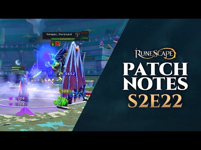 RuneScape Patch Notes #S2E22 | 7th October 2024