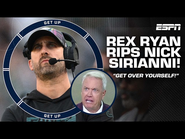 GET OVER YOURSELF! 🗣️ - Rex Ryan SOUNDS OFF on Nick Sirianni for yelling at fans | Get Up