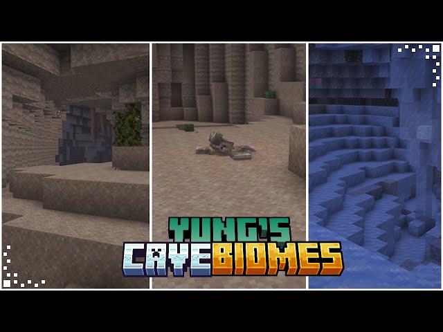 Yung's Caves Biomes (Minecraft Mod Showcase) | Explore Two New Caves Biomes! | Forge/Fabric 1.20.1