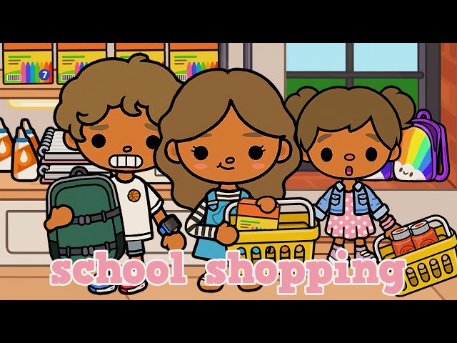 📕KIDS BACK TO SCHOOL SHOPPING! Toca Boca Life World 🌎 #tocaboca