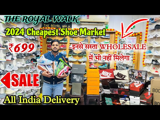 Biggest Shoe Sale 🇮🇳|| Cheapest Shoe Market in Delhi || 2024 New Shoe Article || Branded shoe Market