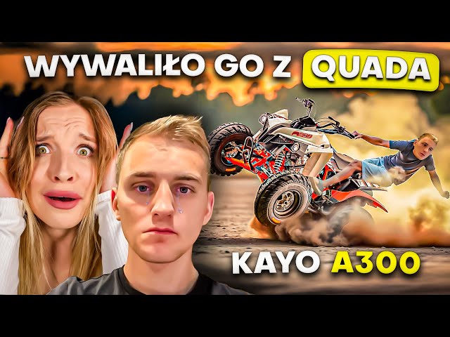 QUAD KAYO A300 VS OGROMNE PODJAZDY W LESIE *wykatapultowało go*