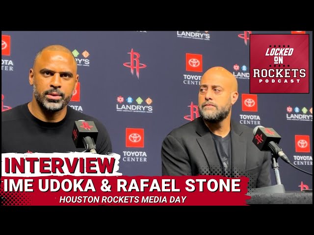 Ime Udoka & Rafael Stone | Houston Rockets Media Day | 2024-2025 NBA Season