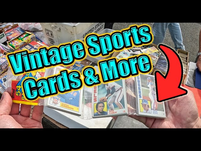 Vintage Sports Cards & More; Flea Market Finds #fleamarketfinds #vintagesportscards #vintagecards