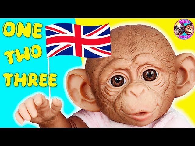 🇬🇧 MONO APRENDE INGLÉS en la ESCUELA 🐵 NÚMEROS Y COLORES en INGLÉS 🔢