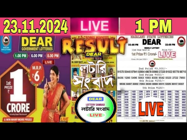 LOTTERY LIVE Lottery Sambad Live Nagaland 8pm 21.11.2024 | Lottery Live