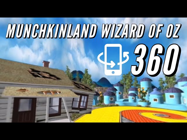 The Wizard of OZ movie Munchkinland 360° VR Video Animated Version