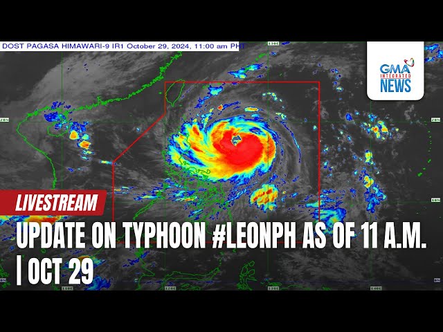 LIVE: Update on Typhoon #LeonPH as of 11 a.m. (October 29, 2024) - Replay