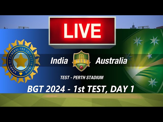 🛑1st TEST LIVE- INDIA vs AUSTRALIA🛑BGT 2024🛑AUS vs IND🛑CRICKET 24 GAMEPLAY🛑LIVE MATCH STREAMING🏏🏆🏏