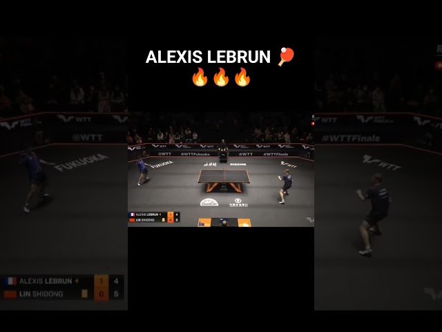 That is an unbelievable rally from Alexis Lebrun🔥🔥🔥🔥🏓🏓 #tabletennis #rally #pingpong #wtt