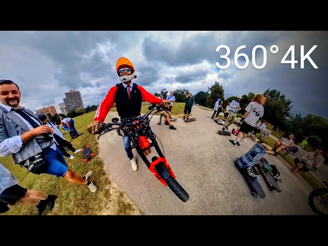 RED SURRON v 288+ SKATEBOARDS @ Toronto Board Meeting 2023, TORONTO GTA VR POV TOUR [360°4K]