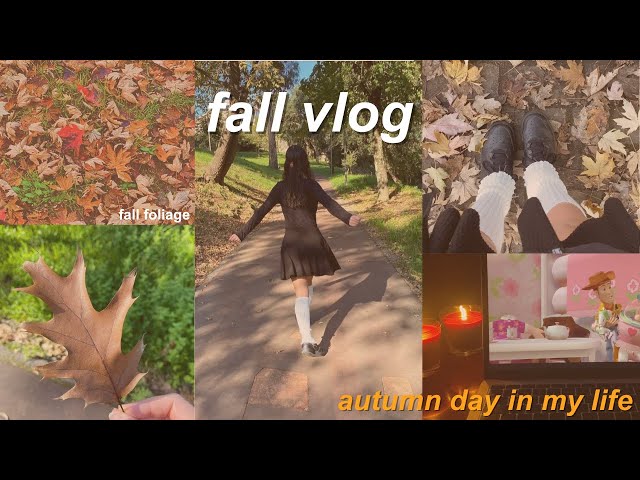 fall day in my life 🍁🍂 shopping, photos in the park, skincare, chill time