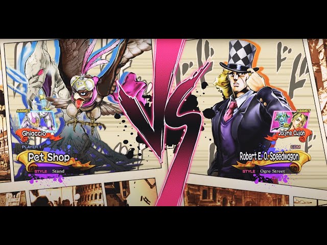 "Ultimate Clash!  Ice vs. Blade! Pet Shop vs. Speedwagon - JoJo's Bizarre Adventure Gameplay"