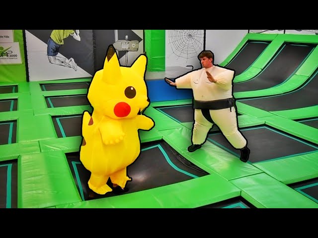 PIKACHU TRAMPOLINE CHALLENGE