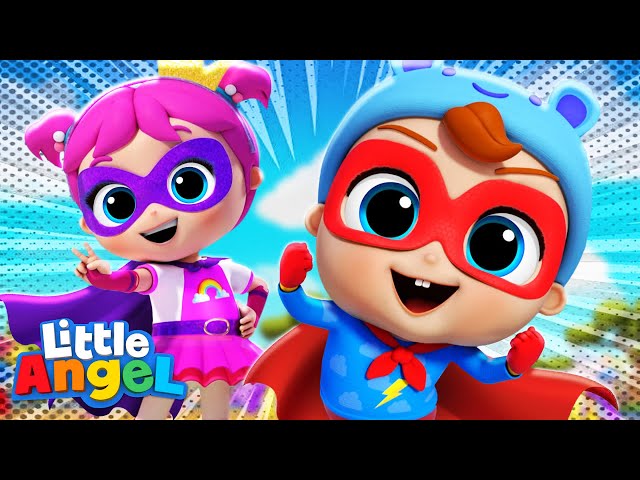 Superhero Song | Little Angel Kids Songs & Nursery Rhymes