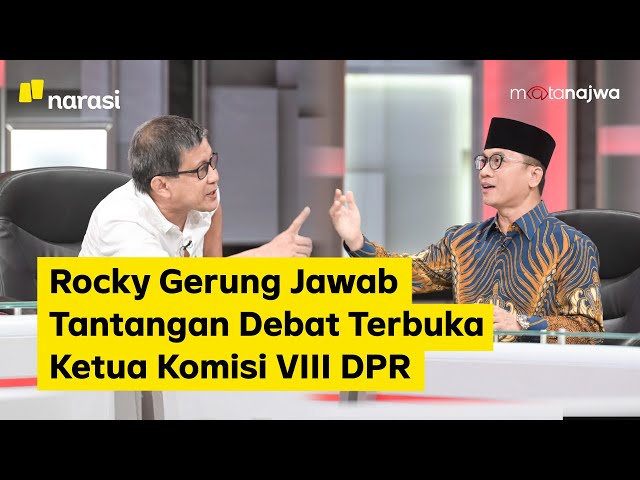 Rocky Gerung Jawab Tantangan Debat Terbuka Ketua Komisi VIII DPR (Part 3) | Mata Najwa