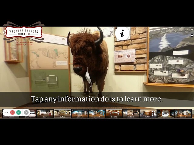 Top Tourist Attractions in South Dakota: 360 Tour of Dacotah Prairie Museum in Aberdeen, SD