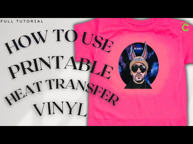 How To Use Printable Heat Transfer Vinyl | Printable Heat Transfer Vinyl Tutorial | Cricut Tutorial