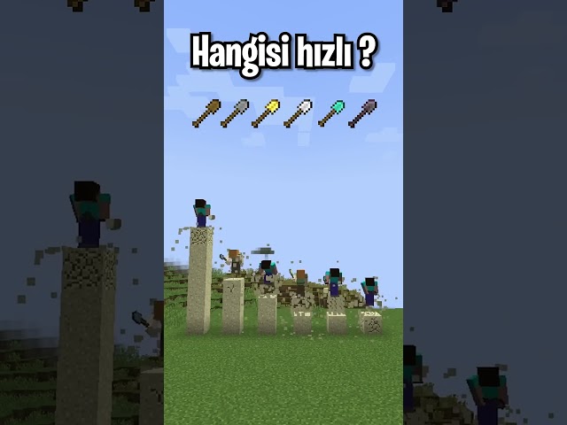 Minecraft'ın en Hızlı Küreği!! ⛏️ #shorts