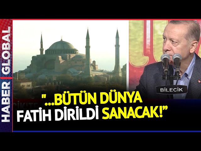 Cumhurbaşkanı Erdoğan'dan Ayasofya Şiiri