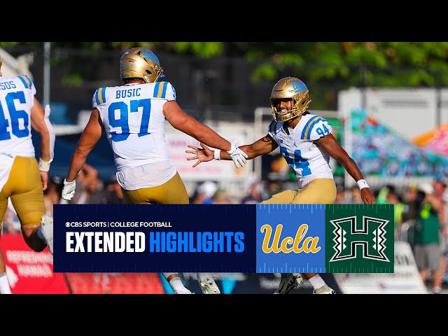 UCLA vs. Hawaii Extended Highlights | Big Ten on CBS