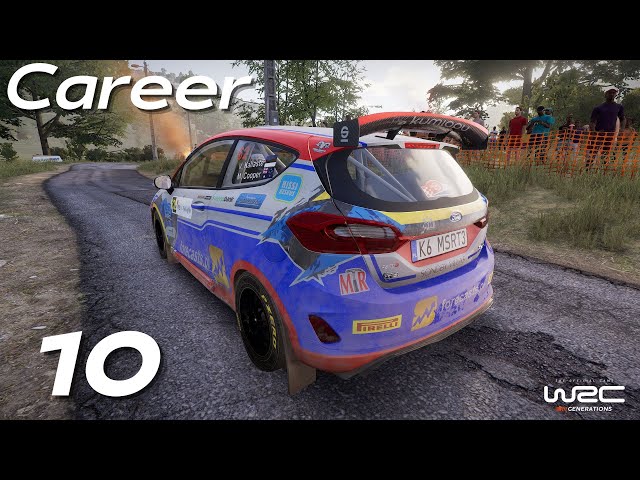 WRC GENERATIONS Career Mode | Part 10 SLICK TIRES ON THE WET TRACK. BIGGEST MISTAKE I'VE EVER DONE